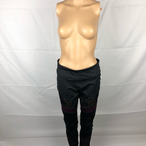 Material girl Juniors Black Active Leggings #20 - Picture 5 of 6